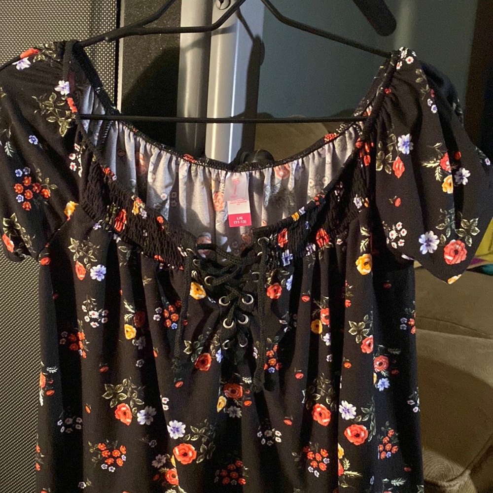 NoBo black off shoulders top
